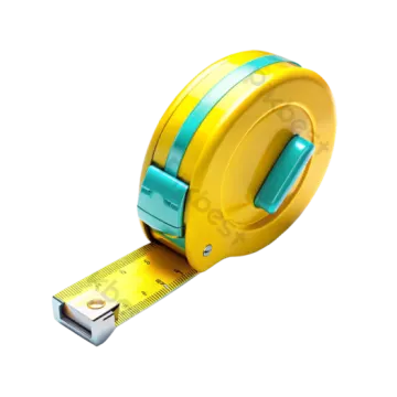 a tape with a measuring ruler on it