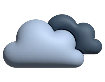 a blue and black cloud