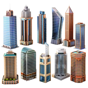 a group of skyscrapers