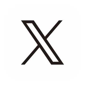 a black and white logo with the letter x