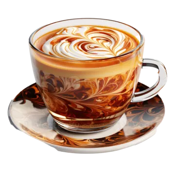 a cup of coffee on a saucer