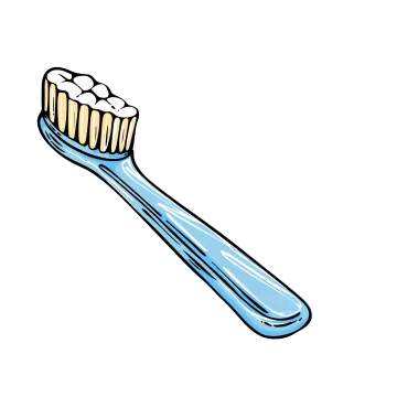 a toothbrush on a white background
