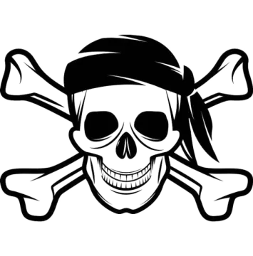 a pirate skull and crossbones