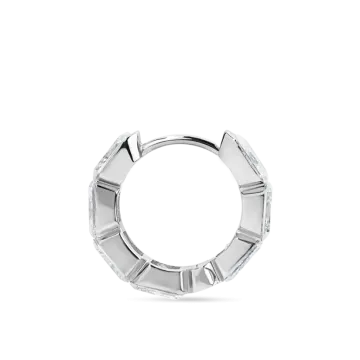 a diamond eternity ring in white gold