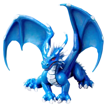 an image of a blue and white dragon