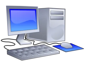 an image of a computer and mouse