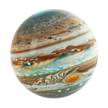 an image of the planet jupiter in a white background