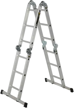 two step ladders on a white background
