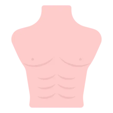 a male torso with no shirt