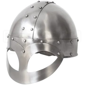 a medieval helmet on a white background