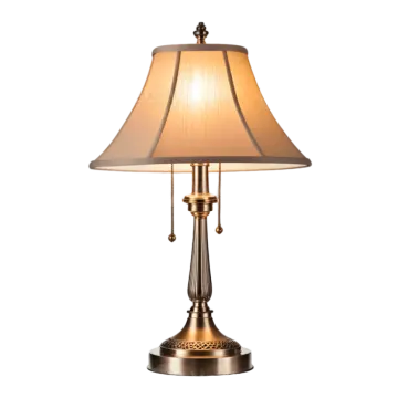 a table lamp on a white background