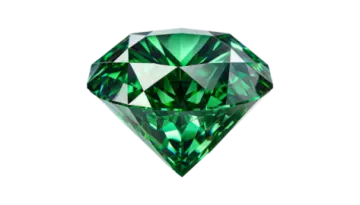 a green diamond on white background