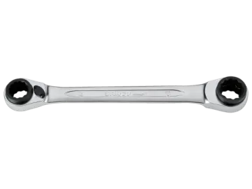an image of a chrome steel handle for a bike
