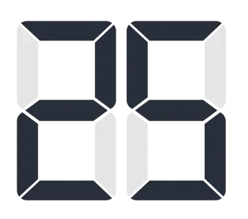 a black and white clock icon