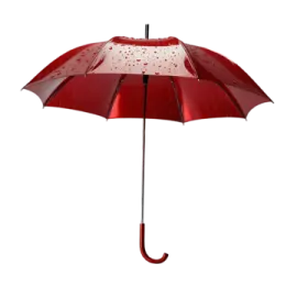 a red umbrella on a white background