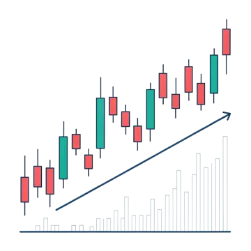 a chart with an arrow pointing up to the bottom