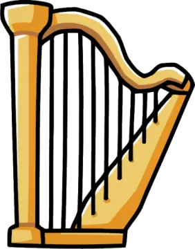 a golden harp