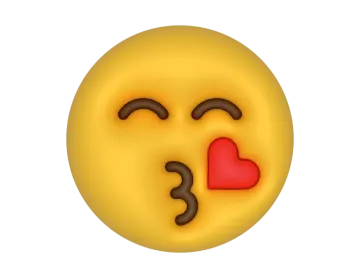 a smiley face with a heart in the middle