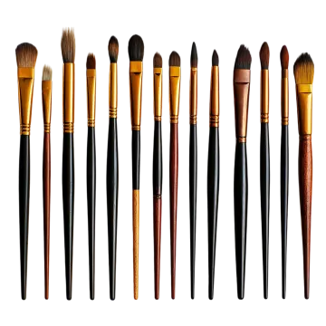 a set of makeup brushes