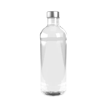 a bottle of water on a white background