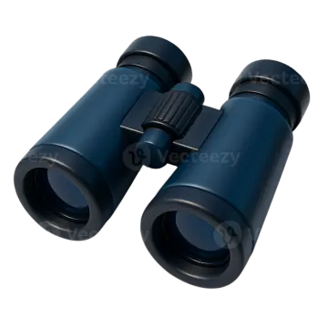a pair of binoculars on a white background