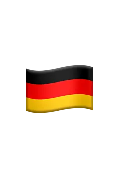 a german flag on a white background