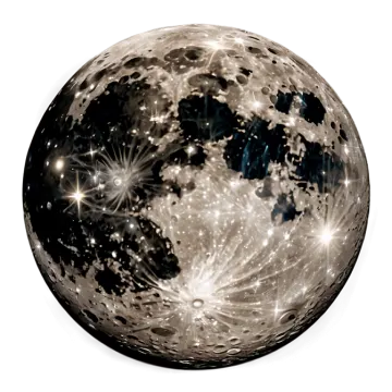 an image of the moon and stars