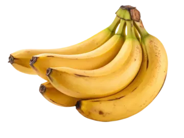 a bunch of bananas on a white background