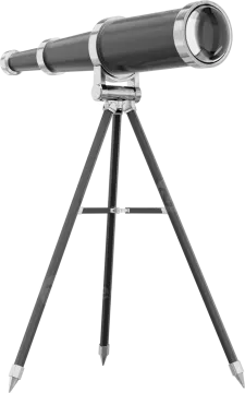 a telescope on a tripod stand