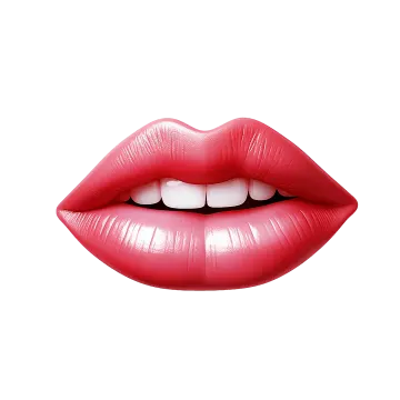 a woman's lips with red lipstick