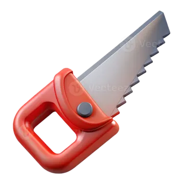 a red whistle with a metal key on it