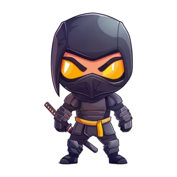an illustration of a ninja character