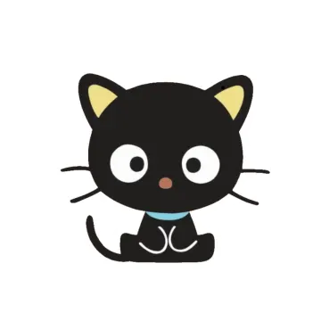 a black cat sitting down with its eyes closed
