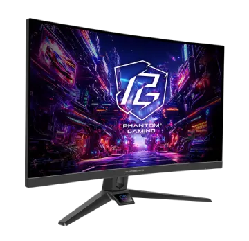 a computer monitor with the logo for phantom gaming