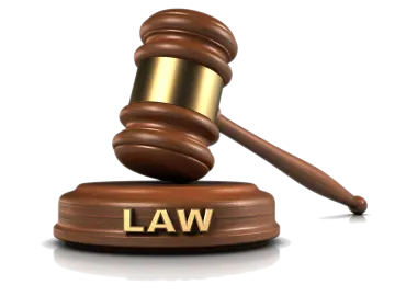 a wooden gave with the word law on it