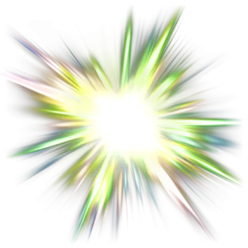 a colorful explosion of light on a white background