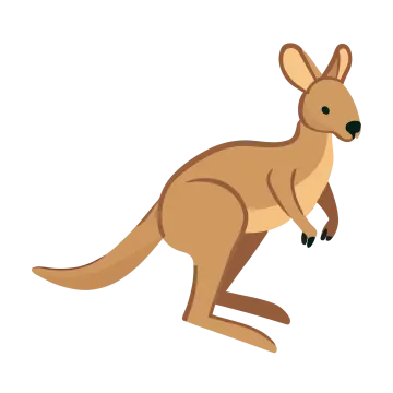 an image of a kangaroo on a white background