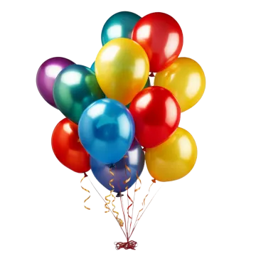 a bunch of balloons