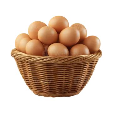 a basket full of eggs