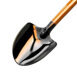 a shovel on a white background