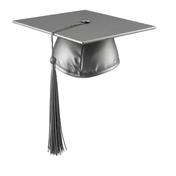 a graduation cap on a white background