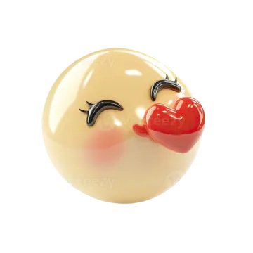 a toy with a heart on it's nose