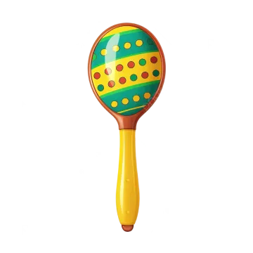 a wooden marail with polka dots on it