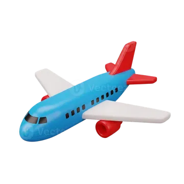 a toy airplane flying in the air