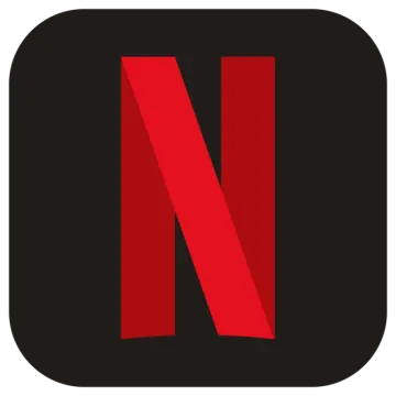 the letter n on a black background
