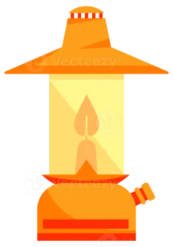 a lantern with a candle on top