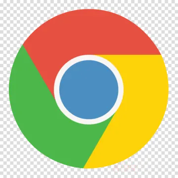 the google chrome logo, with a transparent background