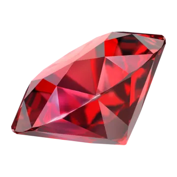 a red diamond on a white background