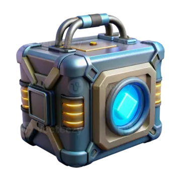 an image of a chest with a light on it