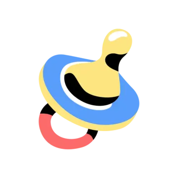 a blue, yellow and red ring with a white background